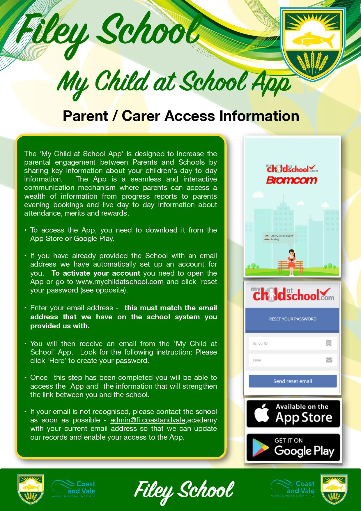 MCAS APP Parent Information